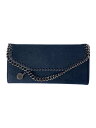 【中古】STELLAMcCARTNEY◆FALABELLA/長財布/レザー/NVY/無地/レディース/391835///【服飾雑貨他】