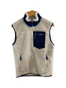 【中古】patagonia◆クラシック・レトロX・ベスト_ベージュ/S/ポリエステル/BEG【メンズウェア】