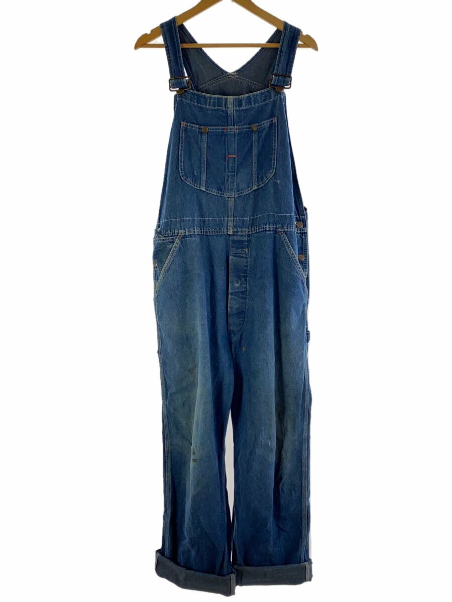 【中古】sears◆OVERALL/オーバーオール/デニム/IDG/ボタンフライ【メンズウェア】