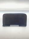 【中古】BOTTEGA VENETA◆長財布/レザー/BLK/メンズ/114076【服飾雑貨他】