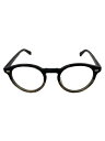 【中古】EYEVAN◆メガネ/ウェリントン/プラスチック/BLK/CLR/メンズ/47□22-145【服飾雑貨他】