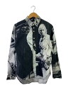 【中古】TAKAHIROMIYASHITA TheSoloist.◆19SS/B.D shirt./長袖シャツ/46/コットン/ブラック/総柄/ss.0002SS19//【メンズウェア】