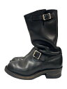 【中古】WESCO◆エンジニアブーツ/US7/BLK/レザー【シューズ】