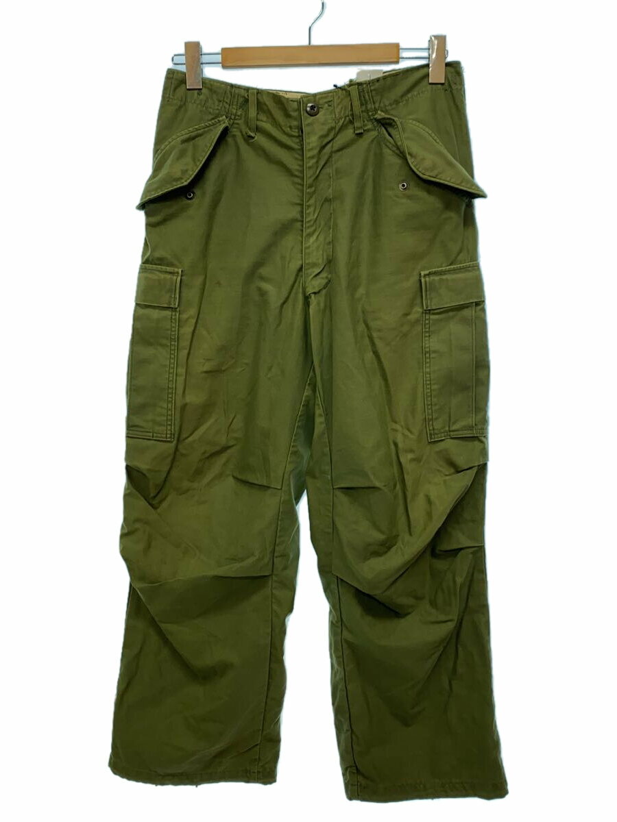 【中古】US.ARMY◆カーゴパンツ/S/コットン/GRN/無地/8415-782-2951【メンズウェア】