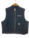 【中古】Carhartt◆DUCK VEST ARCTIC QUILT LINED/ベスト/XXL/コットン/BLK【メンズウェア】