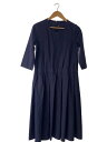【中古】COMME des GARCONS COMME des GARCONS◆7分袖ワンピース/S/ポリエステル/NVY/無地/RE-O005//【レディースウェア】(4)