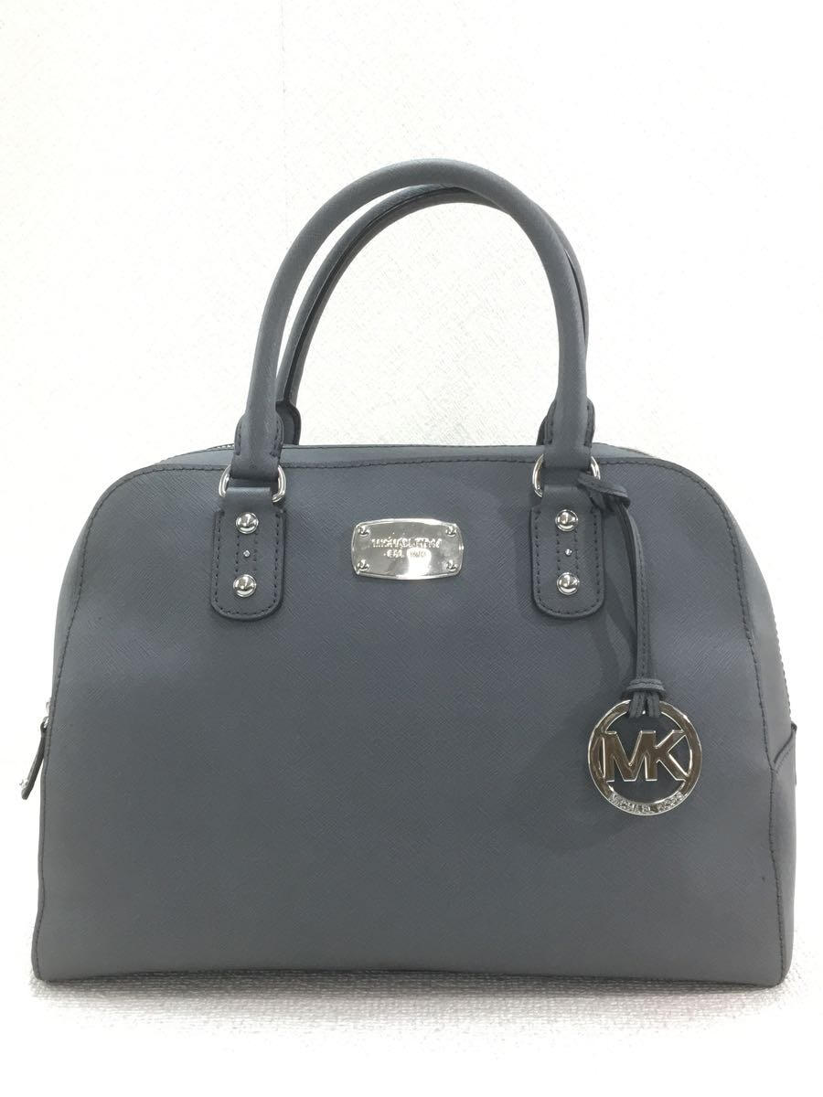 【中古】MICHAEL KORS◆ハンドバッグ/--/GRY/無地【バッグ】