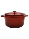【中古】Bellfina/鍋/サイズ:22cm/RED【キッチン用品】