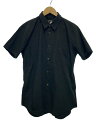 【中古】BLACK COMME des GARCONS◆半袖シャツ/L/コットン/BLK/1A-B024【メンズウェア】