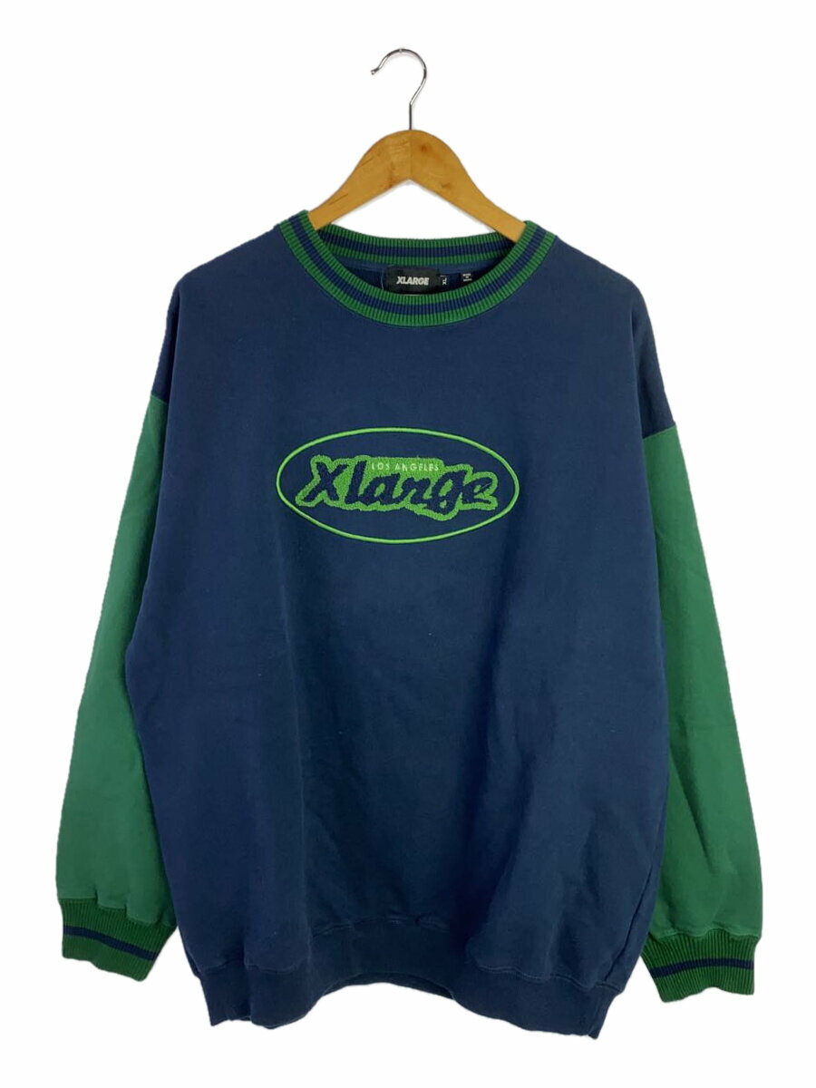 【中古】X-LARGE◆スウェット/XL/コットン/NVY【メンズウェア】