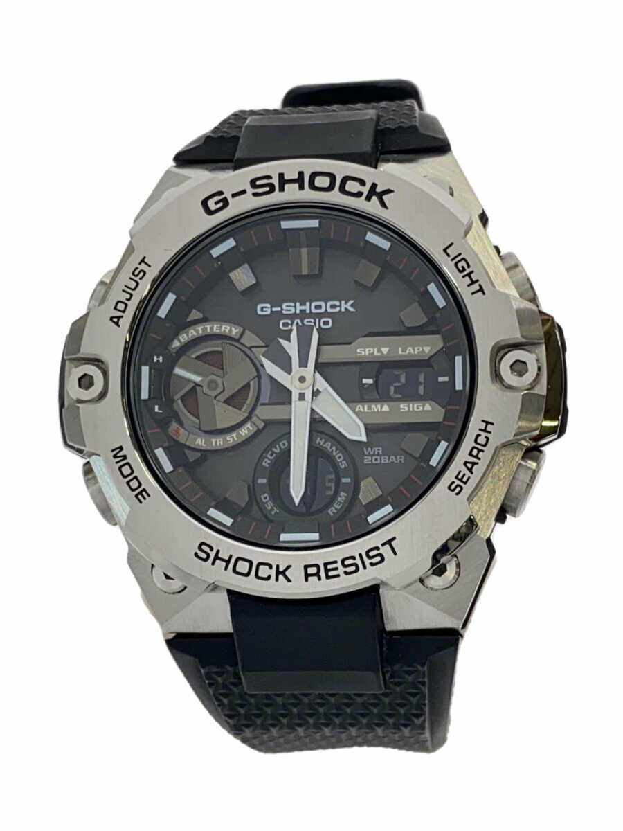 【中古】CASIO◆ソーラー腕時計_G-SHOCK/アナログ/--/BLK/BLK//【服飾雑貨他】