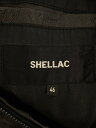【中古】SHELLAC◆レザージャケット・ブルゾン/46/レザー/GRY/無地【メンズウェア】