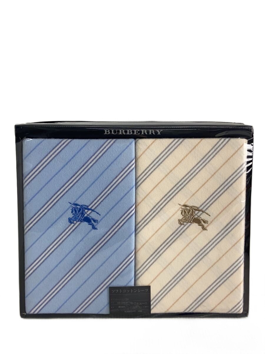 【中古】BURBERRY◆寝具/2点セット/ソフトコットンシーツ【インテリア小物・日用雑貨】
