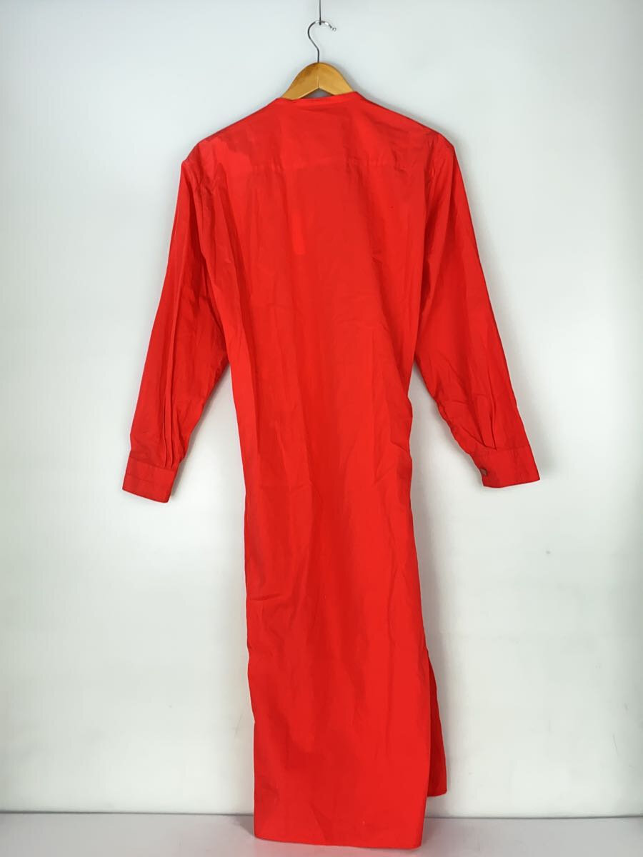 【中古】LEMAIRE◆アシンメトリーシルクブレンドミディドレス/コットン/レッド/w181 dr214 lf213【レディースウェア】