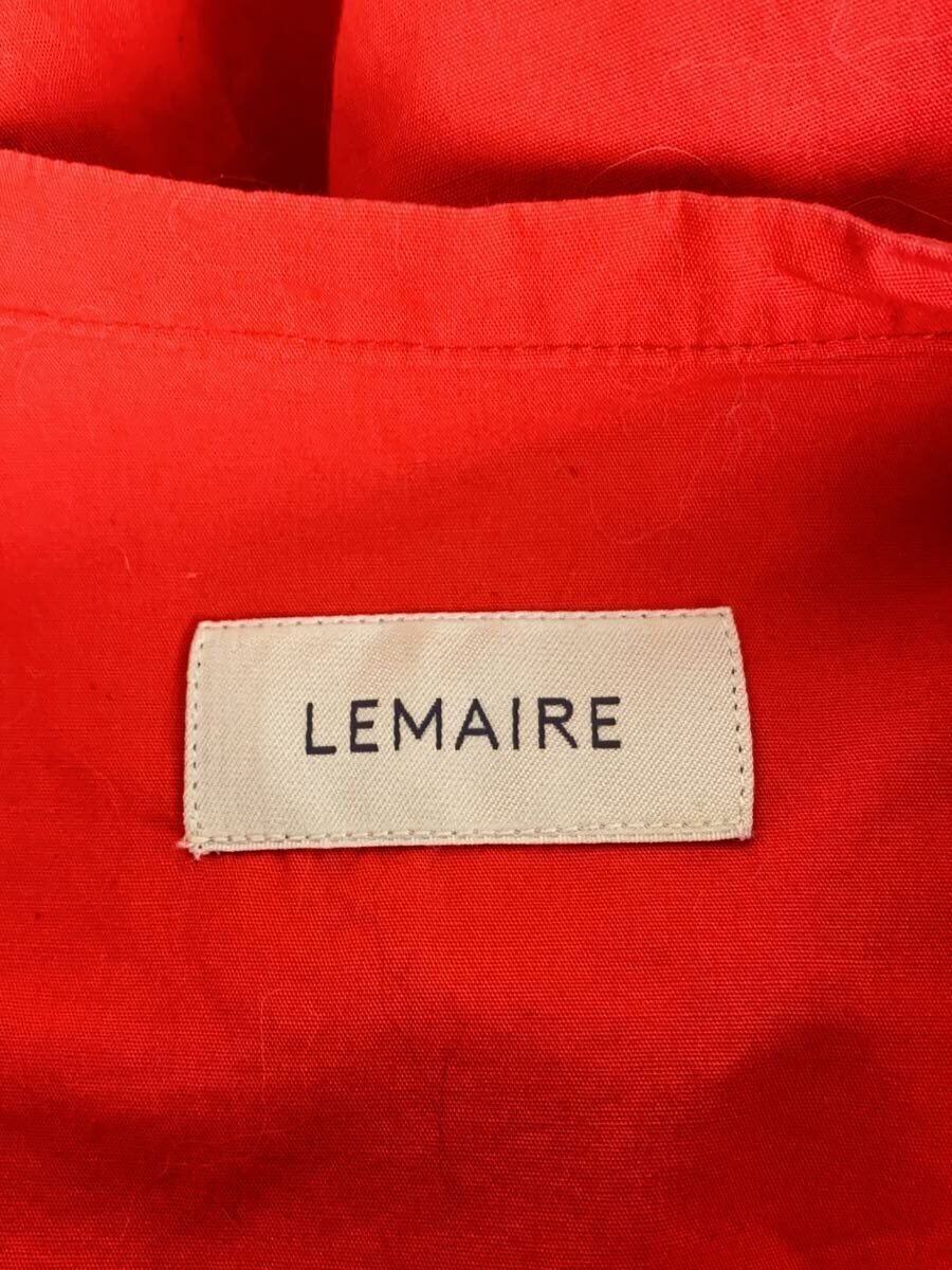 【中古】LEMAIRE◆アシンメトリーシルクブレンドミディドレス/コットン/レッド/w181 dr214 lf213【レディースウェア】
