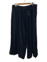【中古】yohji yamamoto POUR HOMME◆U-STANDARD BALLOON PANTS//バルーンパンツ/3/--/BLK/無地/HS-P11-500【メンズウェア】