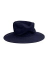 【中古】KIJIMA TAKAYUKI◆ハット/--/コットン/ネイビー/無地/メンズ/152710【服飾雑貨他】