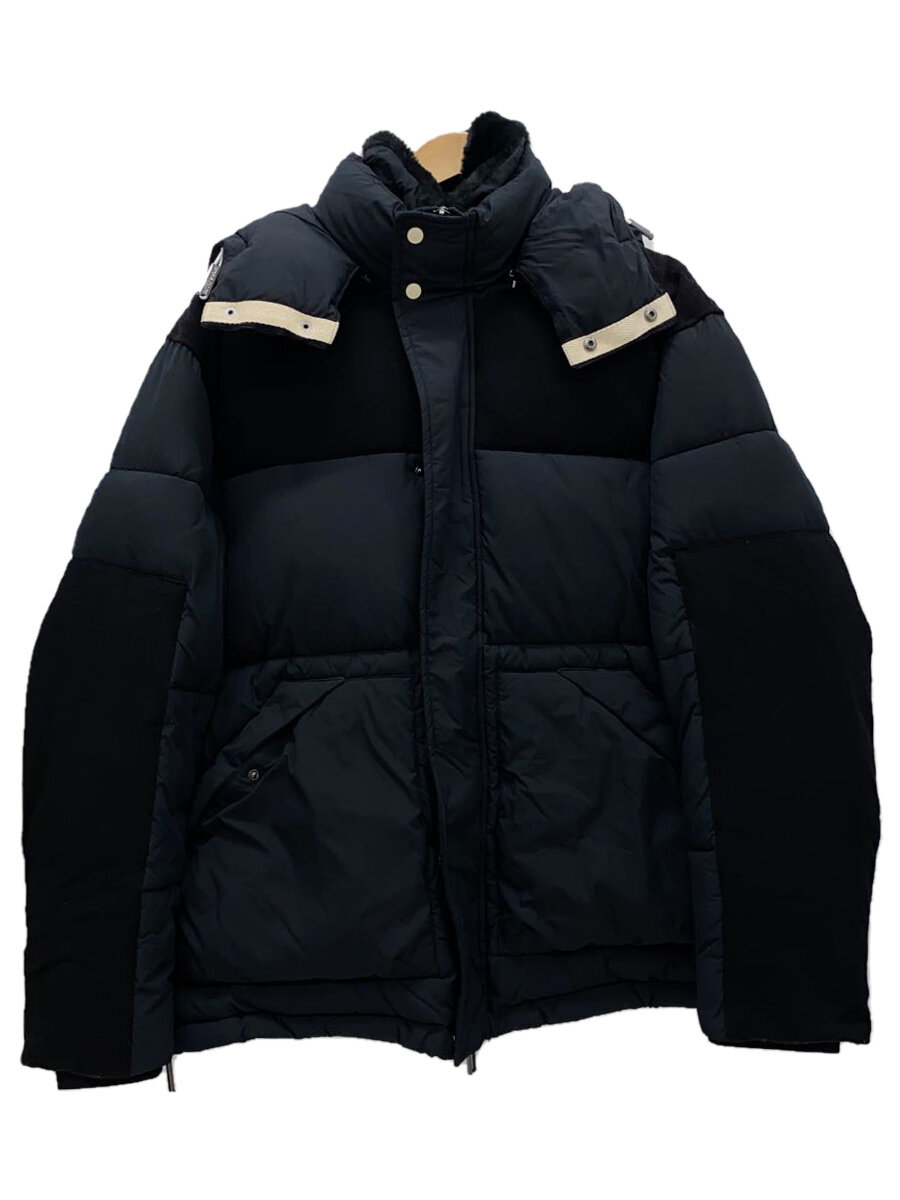 【中古】EMPORIO ARMANI◆ダウンジャケット/--/ポリエステル/BLK/【メンズウェア】