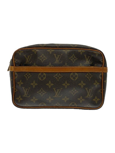 【中古】LOUIS VUITTON◆コンピエーニュ23_モノグラム・キャンバス_BRW/PVC【バッグ】 【中古】LOUIS VUITTON◆コンピエーニュ23_モノグラム・キャンバス_BRW/PVC【バッグ】