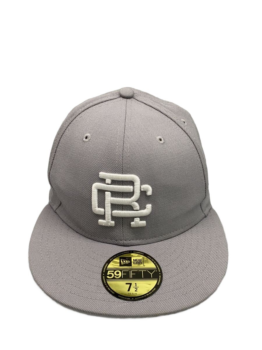 NEW ERA◆×REINING CHAMP/キャップ/7 1/2/コットン/GRY/無地/メンズ