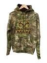 【中古】REALTREE/パーカー/M/コットン/KHK/総柄/裏起毛/パキスタン製【メンズウェア】
