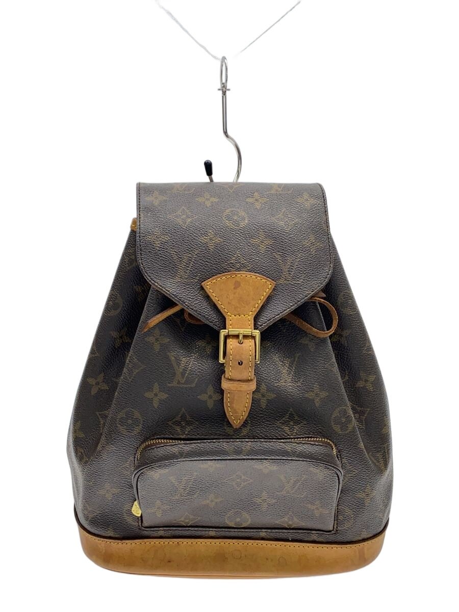 LOUIS VUITTON - 【中古】LOUIS VUITTON◆モンスリMM_モノグラム・キャンバス/PVC/BRW/モノグラム【バッグ】