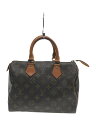 【中古】LOUIS VUITTON◆1)スピーディ25_モノグラム・キャンバス_BRW/PVC/BRW【バッグ】