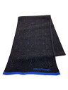 【中古】LOUIS VUITTON◆マフラー/ウール/BLK/総柄/メンズ/M76240【服飾雑貨他】
