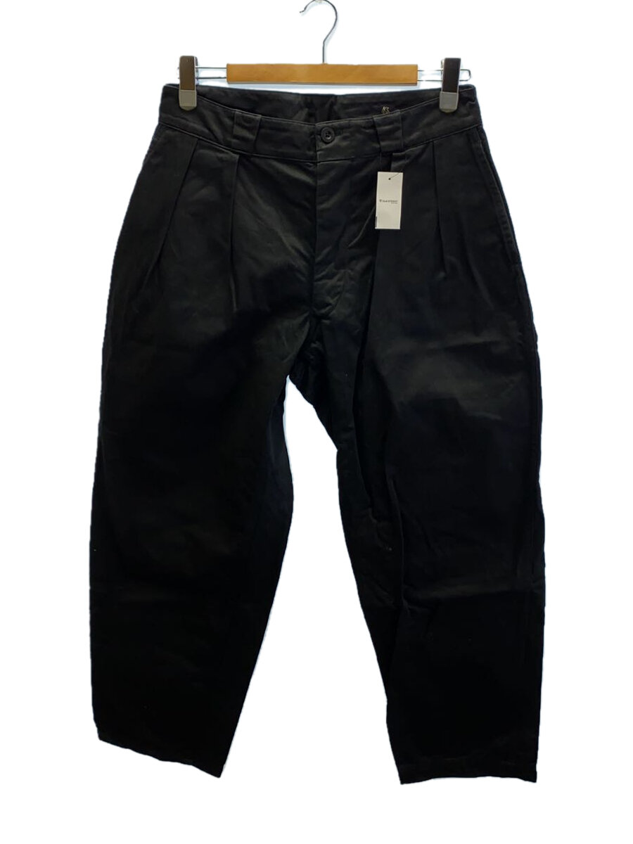 【中古】KAPTAIN SUNSHINE◆20AW/2Pleats Tapered Trousers/32/コットン/ブラック/KS20FPT12【メンズウェア】