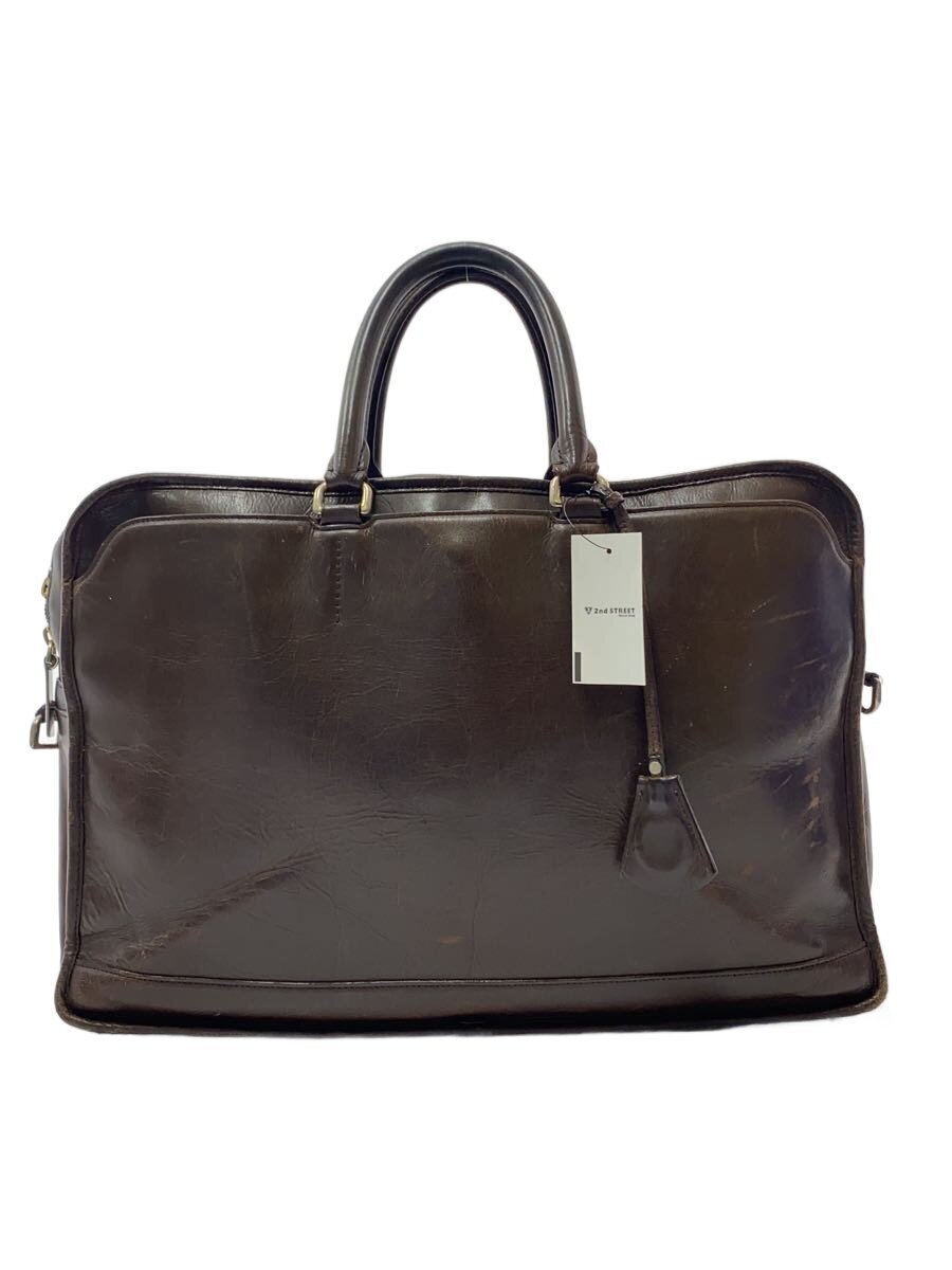 Attache Case - 【中古】aniary◆ブリーフケース/レザー/BRW【バッグ】