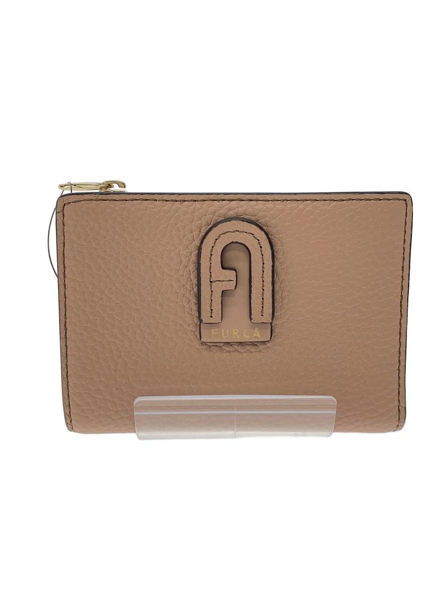【中古】FURLA◆3つ折り財布/レザー/PNK/レディース/WP00244【服飾雑貨他】