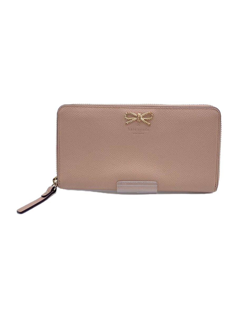 【中古】kate spade new york◆長財布/レザー/PNK/レディース/pwrus5130【服飾雑貨他】