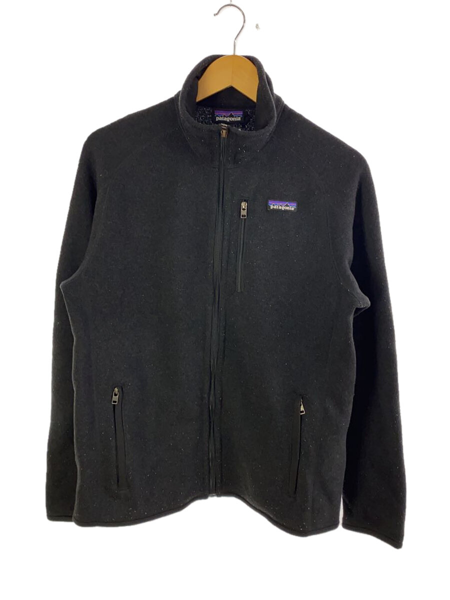 【中古】patagonia◆ジャケット/M/ポリエステル/BLK/無地【メンズウェア】
