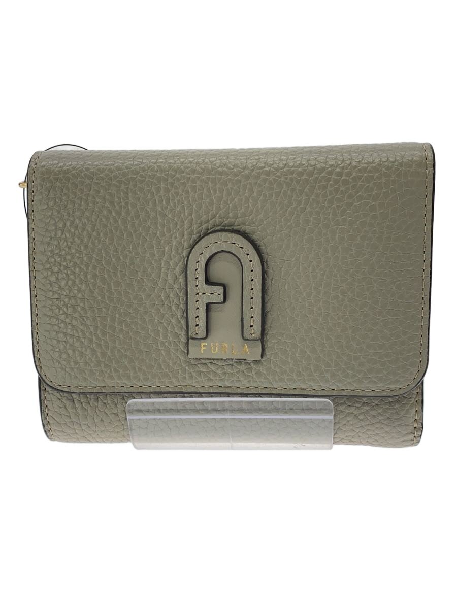 【中古】FURLA◆3つ折り財布/レザー/G