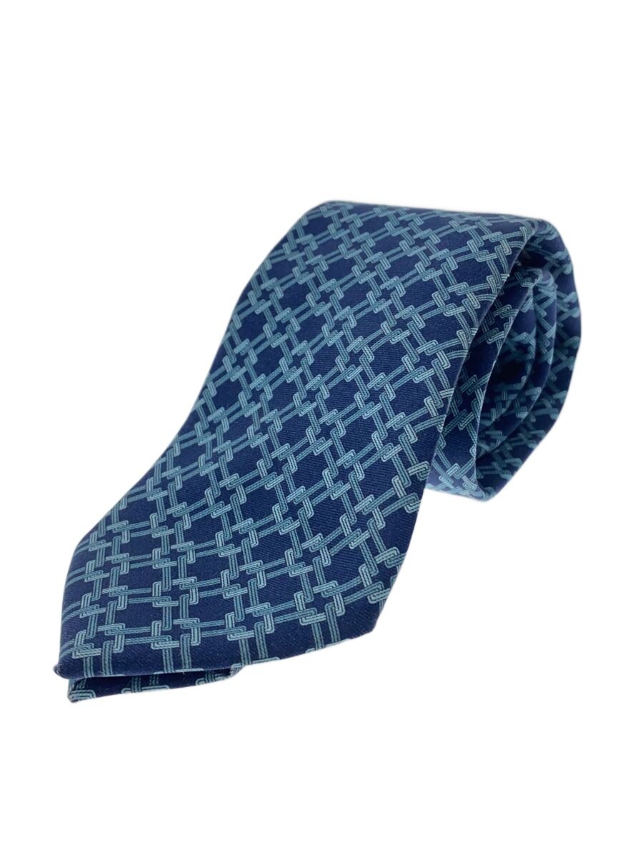 DUNHILL - 【中古】dunhill◆ネクタイ/シルク/NVY/総柄/メンズ【服飾雑貨他】