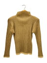 【中古】PLEATS PLEASE ISSEY MIYAKE◆カットソー/3/ポリエステル/CML/総柄/PP82-JK404【レディースウェア】