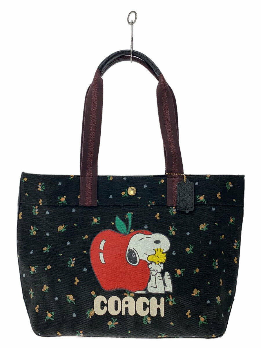 【Coach x Peanutsコラボ】スキースヌーピー☆トートバッグ♪ COACH X PEANUTS】トート 38・スヌーピー スキー モチーフ