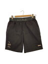【中古】F.C.R.B.(F.C.Real Bristol)◆ショートパンツ/S/ポリエステル/BLK/FCRB-230041【メンズウェア】