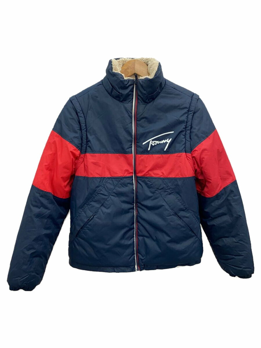 【中古】TOMMY HILFIGER◆ジャケット/S/ポリエステル/NVY/6800383536【メンズウェア】