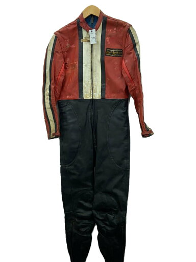 【中古】Lewis Leathers◆オールインワン/--/レザー/RED【メンズウェア】 【中古】Lewis Leathers◆オールインワン/--/レザー/RED【メンズウェア】