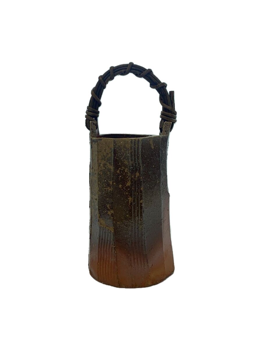 【中古】備前焼き◆壷・花瓶/BRW/インテリア雑貨【インテリア小物・日用雑貨】