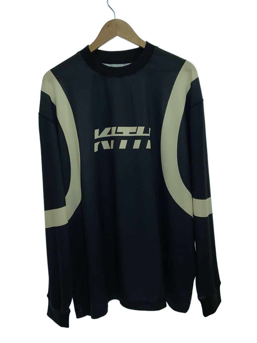 【中古】KITH◆フットボールシャツ/長袖Tシャツ/XL/ポリエステル/NVY/25-070-060-0022-3-0//【メンズウェア】