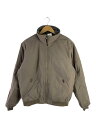 L.L.Bean◆WARM-UP JACKET/ウォームアップジャケット/M/ナイロン/トープブラウン/裏フリース/205107