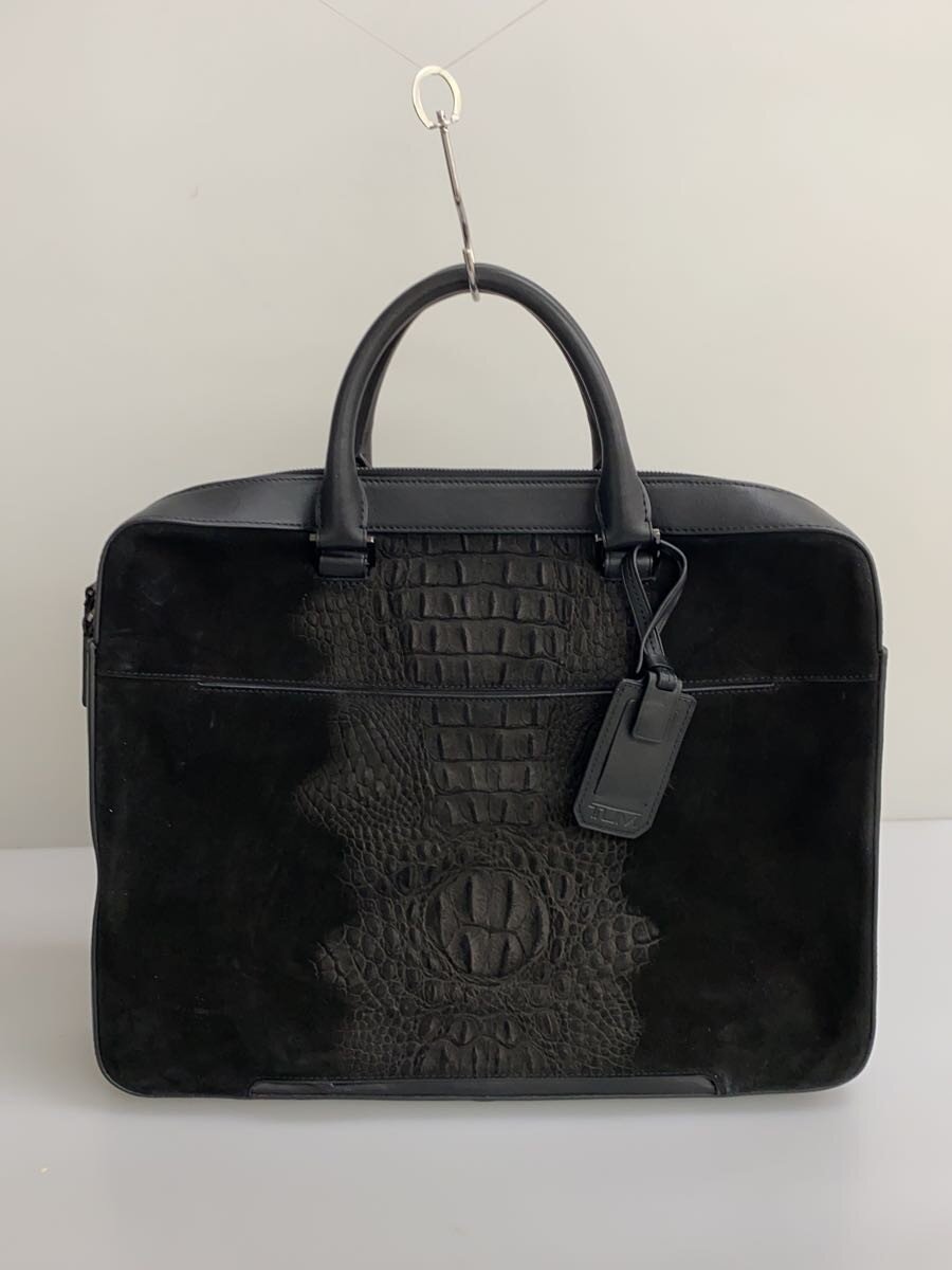 【中古】TUMI◆LANDON/ラグジュアリーライン/TUMI/ブリーフケース/レザー/BLK/無地/...