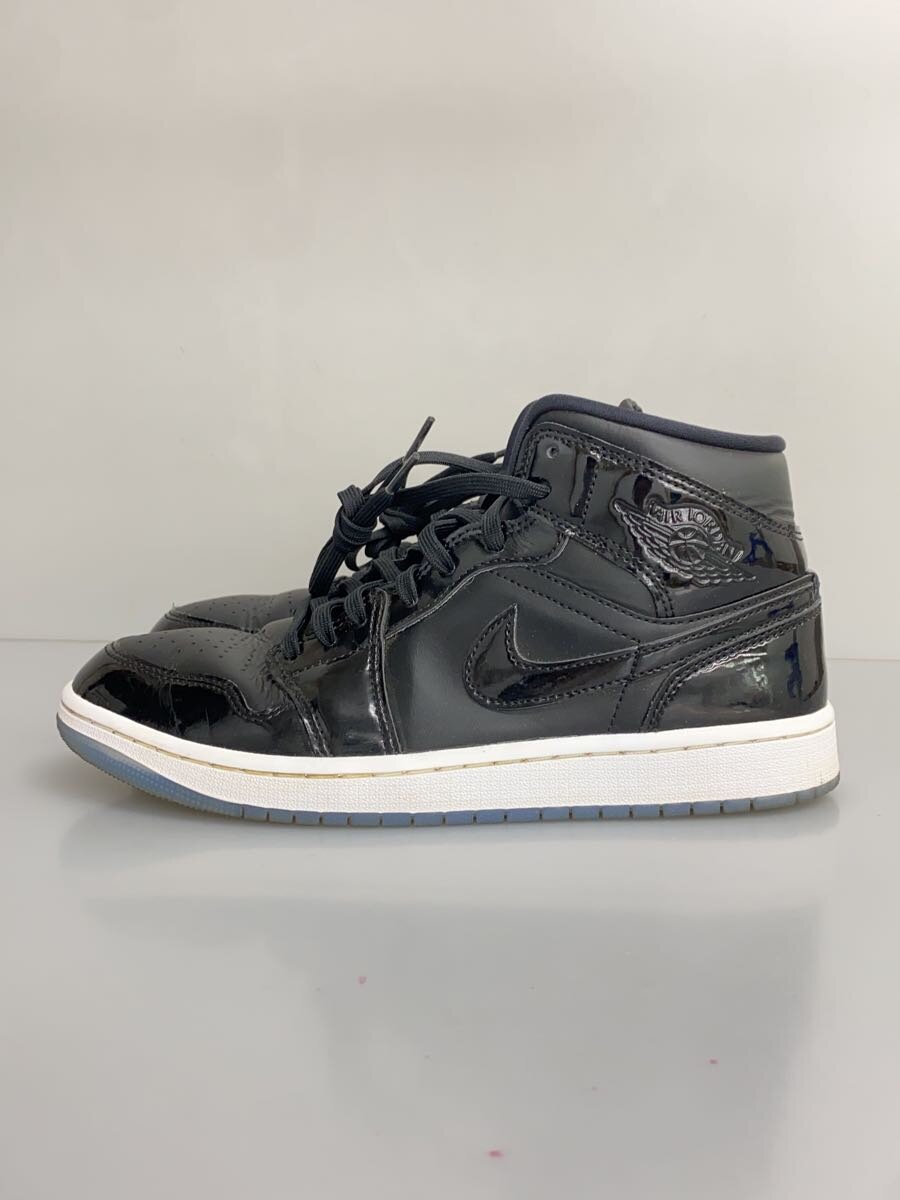 NIKE◆AIR JORDAN 1 MID_エアジョーダン 1 ミッド/27cm/ブラック/DV1308-004