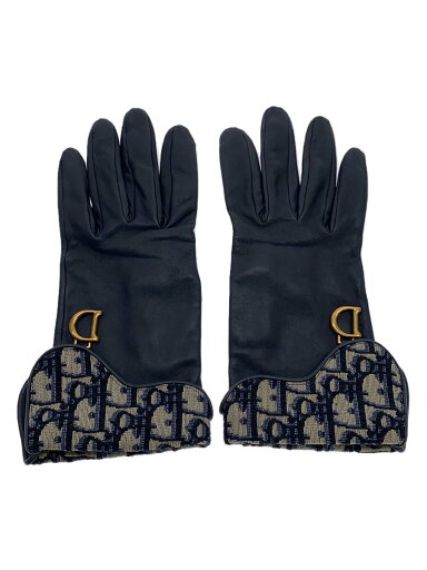 【中古】Christian Dior◆SADDLE GLOVE/レザーグローブ/手袋/ネイビー/総柄/レディース/95GLO751G501【服飾雑貨他】 【中古】Christian Dior◆SADDLE GLOVE/レザーグローブ/手袋/ネイビー/総柄/レディース/95GLO751G501【服飾雑貨他】