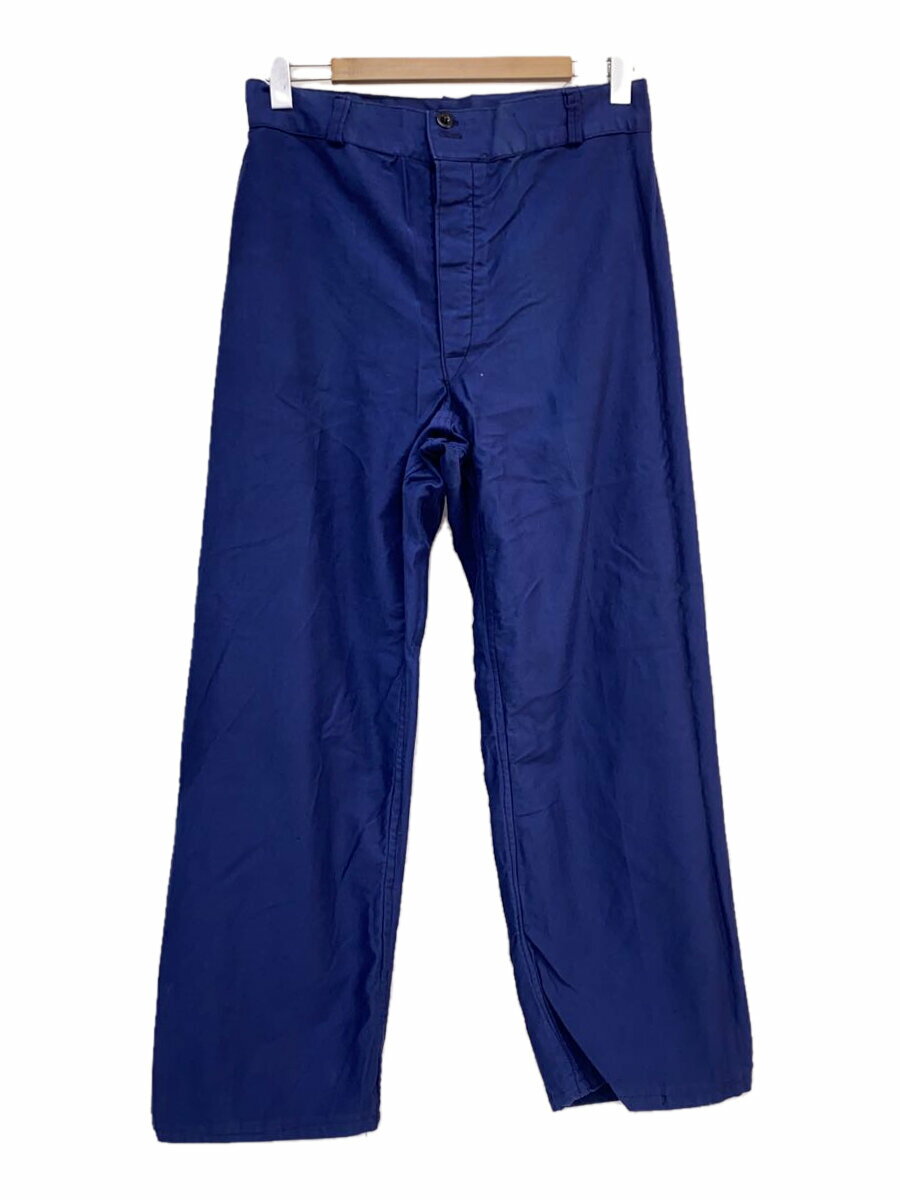 【中古】ITALIAN MILITARY◆70s/MARINE TROUSERS/ボトム/--/コットン/NVY【メンズウェア】