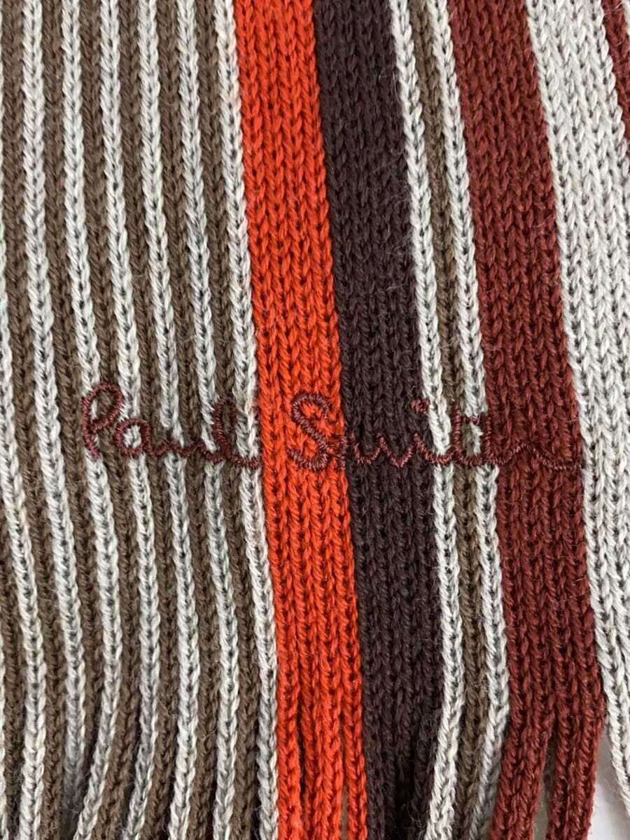 【中古】Paul Smith◆マフラー/ウール/マルチカラー/ストライプ/メンズ//【服飾雑貨...