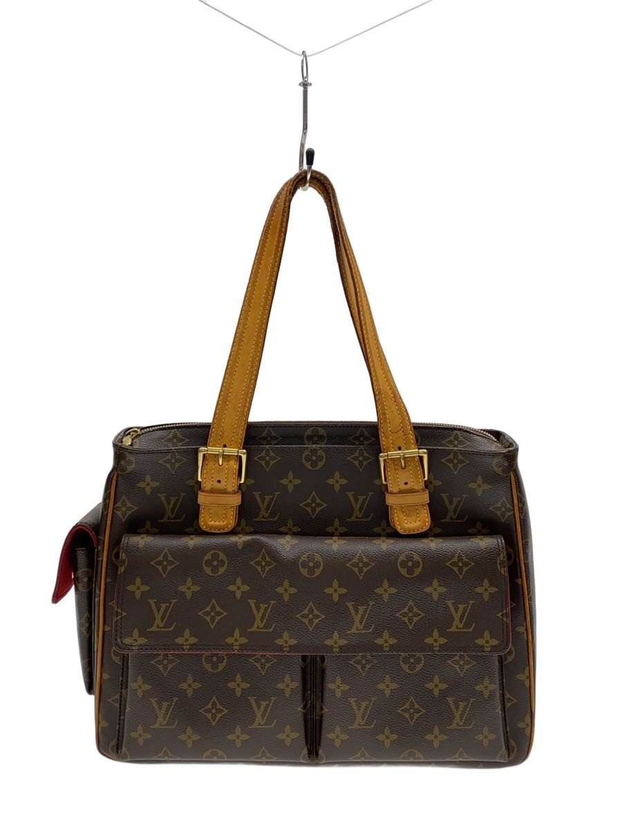 B, C, D, G, J, L, S, T, Z - 【中古】LOUIS VUITTON◆ミュルティプリ・シテ_モノグラム・キャンバス/PVC/BRW【バッグ】