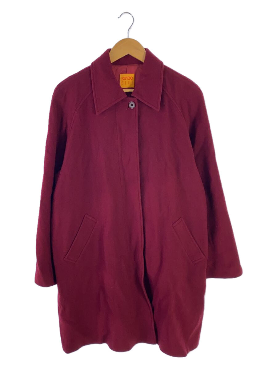 【中古】KENZO◆KENZO CLUB/コート/38/ウール/BRD/1052123【レディースウェア】